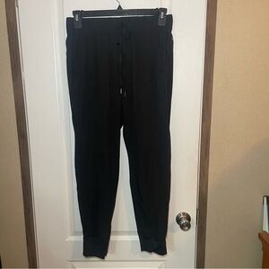 Apana Womens Black Polyester Athletic Jogger Pants Size Large
